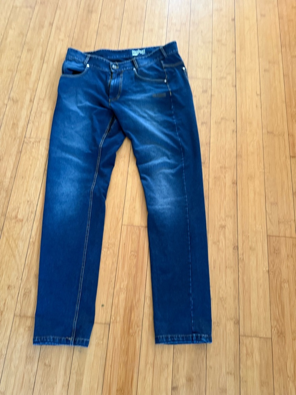 Classic Men's Dark Blue Jeans - Straight Fit